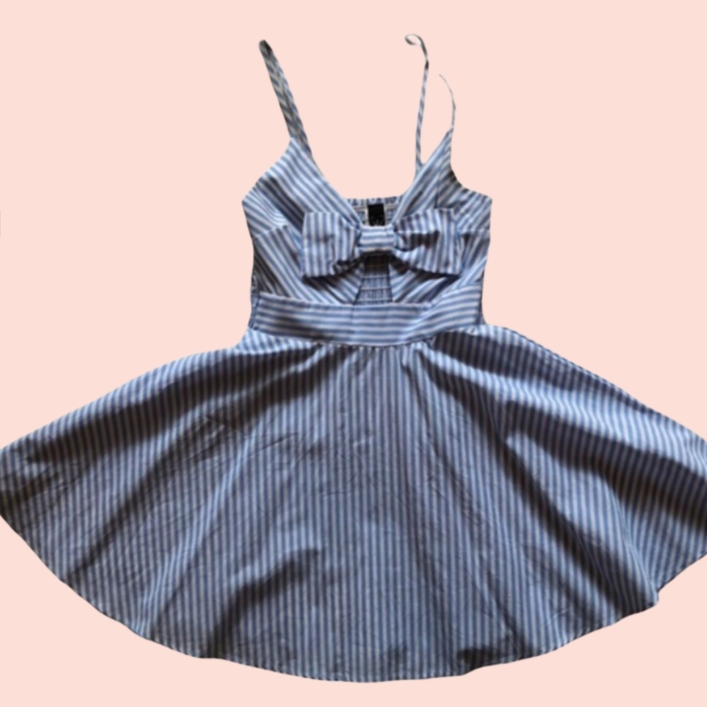 Striped mini dress